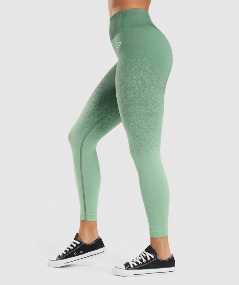 Legginsy Gymshark Adapt Ombre Seamless Damskie Zielone | PL 679SYE